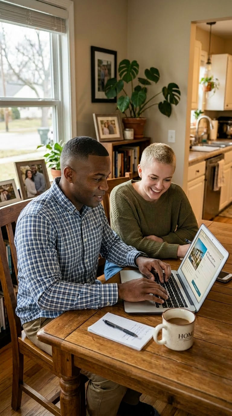 Photo Couple Applying to Rent